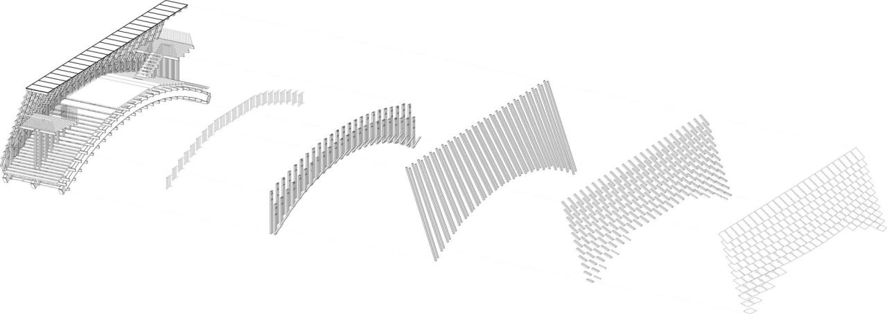 BIM建筑|古劳水乡木桥 / 罗宇杰工作室