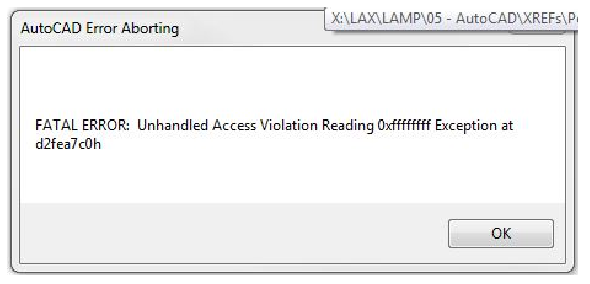 BIM技巧|cad出现非法访问该怎么解决了？AutoCAD非法访问读取是什么？
