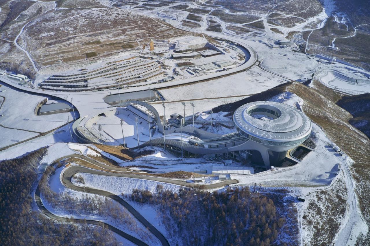 BIM建筑|国家跳台滑雪中心 / THAD 清华大学建筑设计研究院