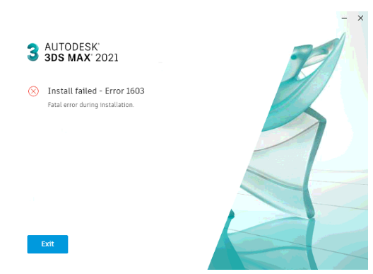 BIM技巧|3ds max安装失败的解决方法：安装3DS Max时显示致命错误1603