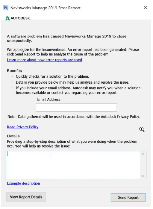 BIM技巧|Navisworks总跳出错误报告是为什么？Navisworks打开闪退并显示客户错误报告