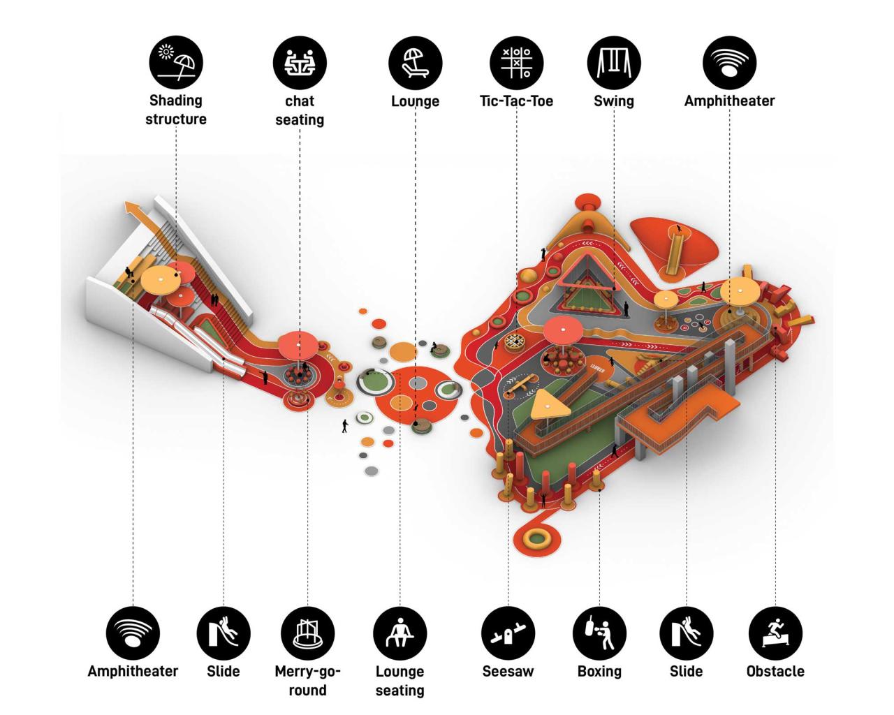 BIM建筑|奔流的熔岩 / 佰筑建筑设计