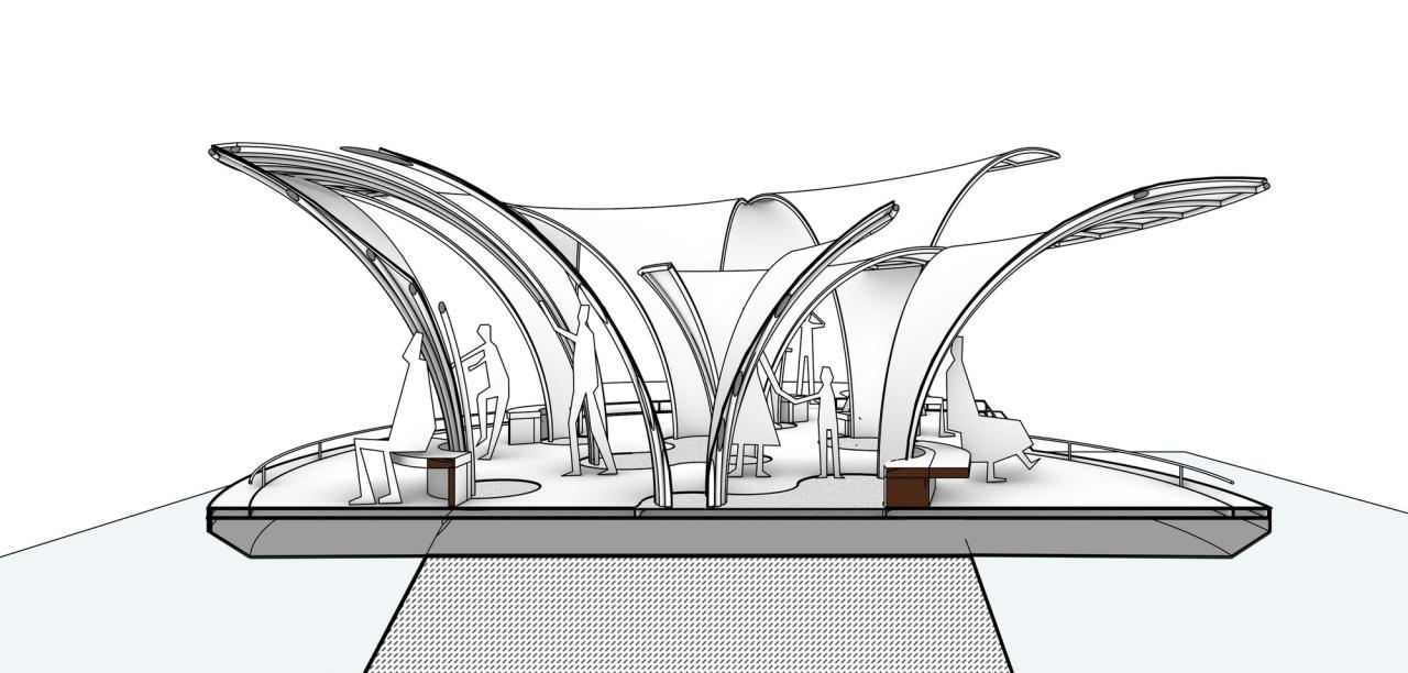 BIM建筑|花海竹亭，城市公园针灸式更新 / 竖梁社 + 华南理工大学建筑学院
