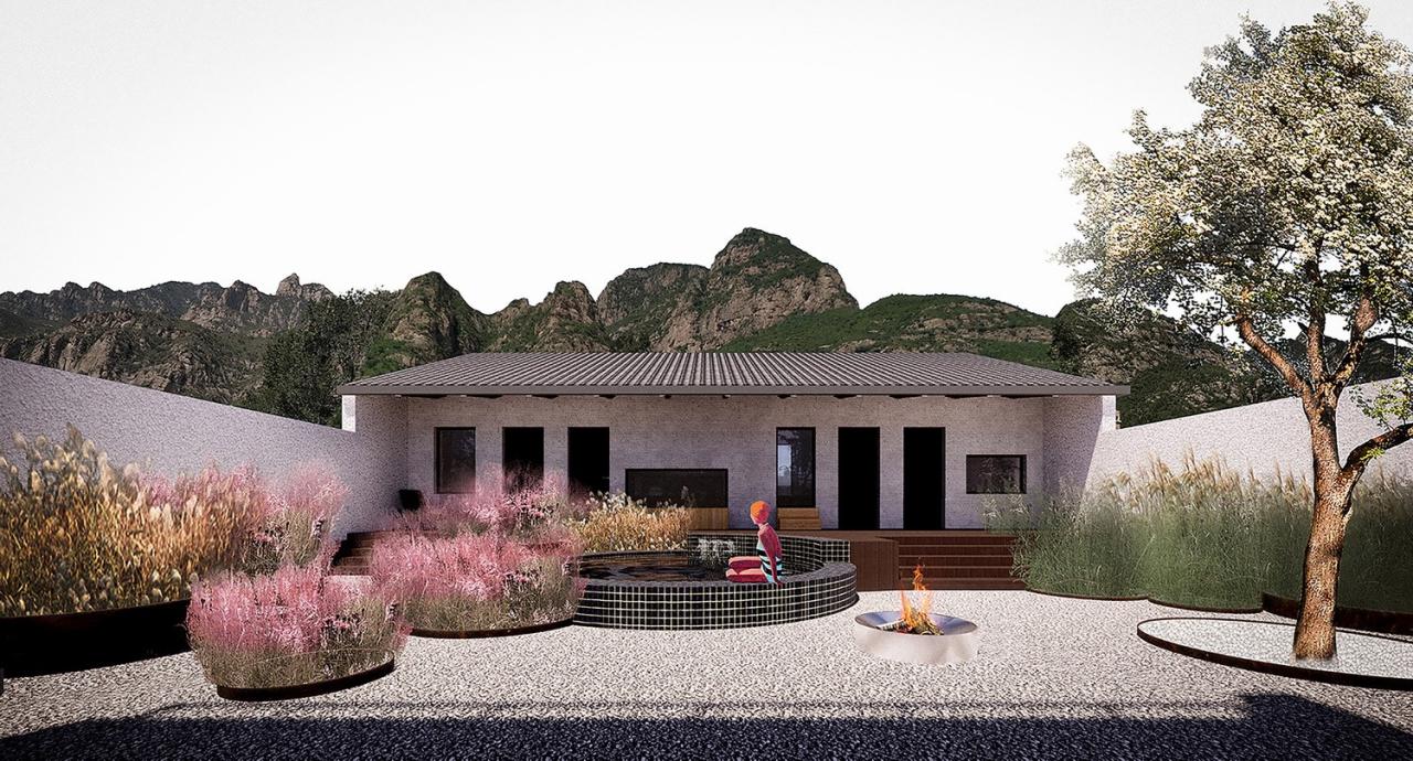 BIM建筑|孪生院子民宿 / 也似建筑