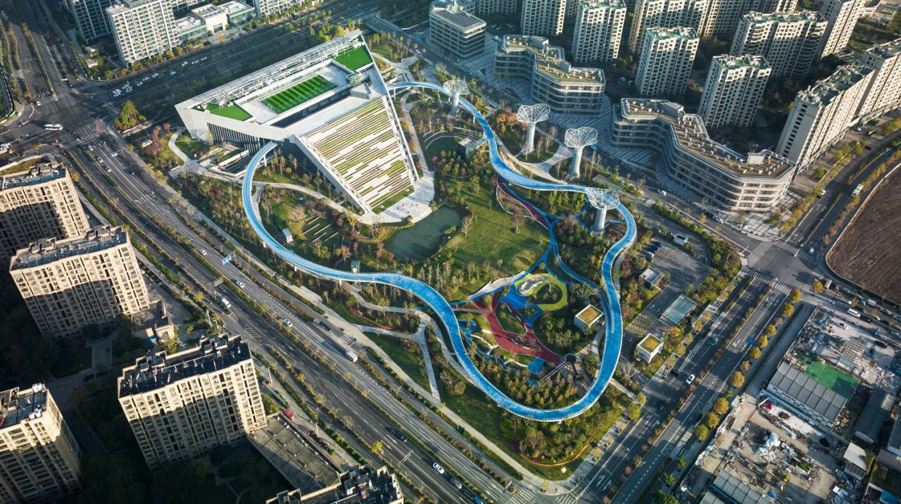 BIM建筑|踏着云朵去奔跑：杭州李宁体育园一期项目 / 柏涛建筑