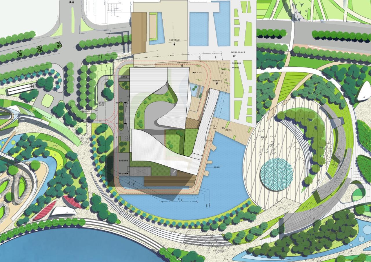 BIM建筑|深圳宝安文化区演艺中心 / 严迅奇建筑师事务所