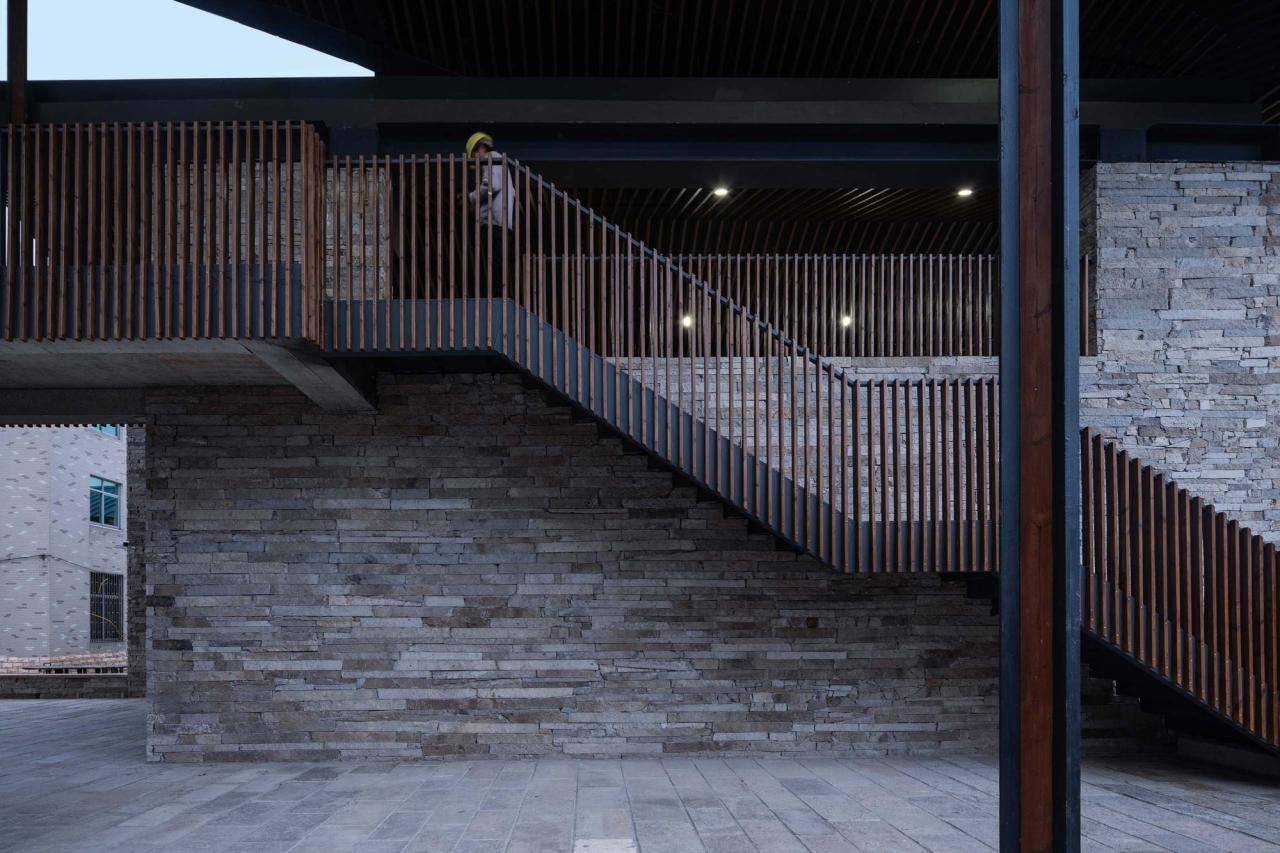 BIM建筑|小伍份村文化礼堂 / 园舍建筑景观