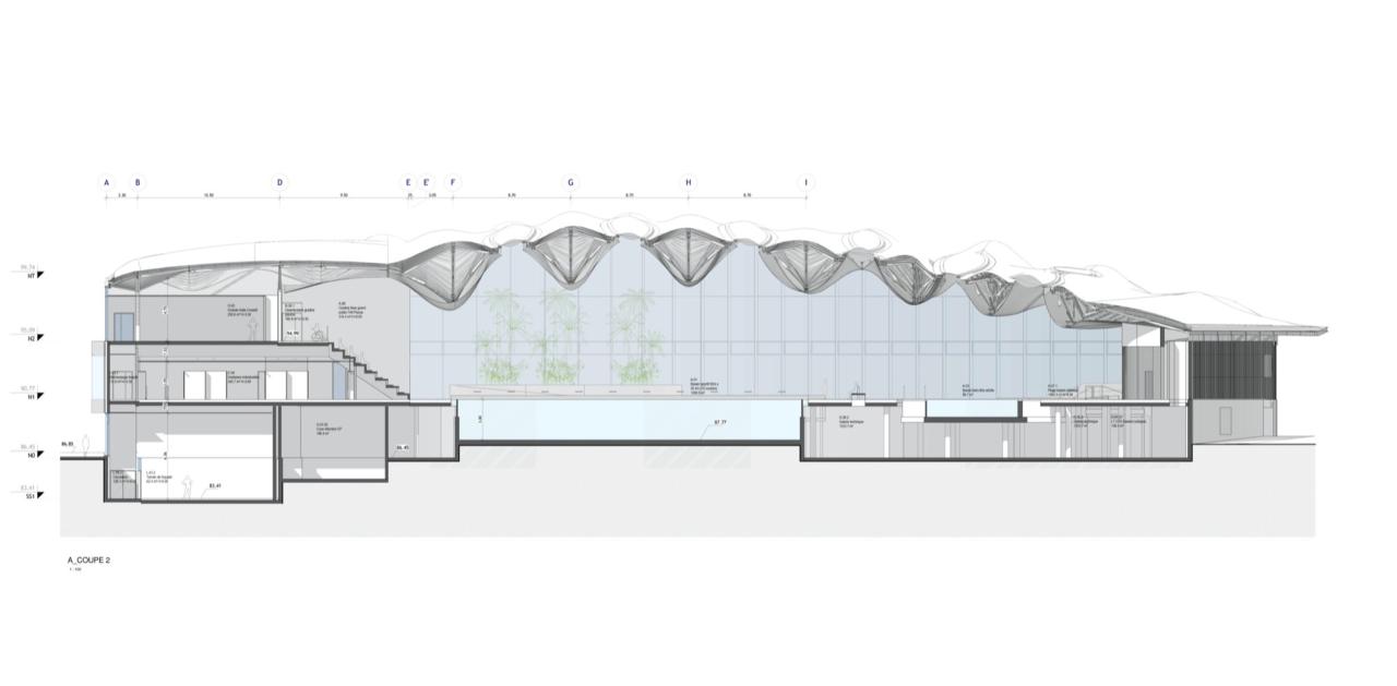 BIM建筑|波浪形屋面，UCPA大兰斯体育场 / Marc Mimram