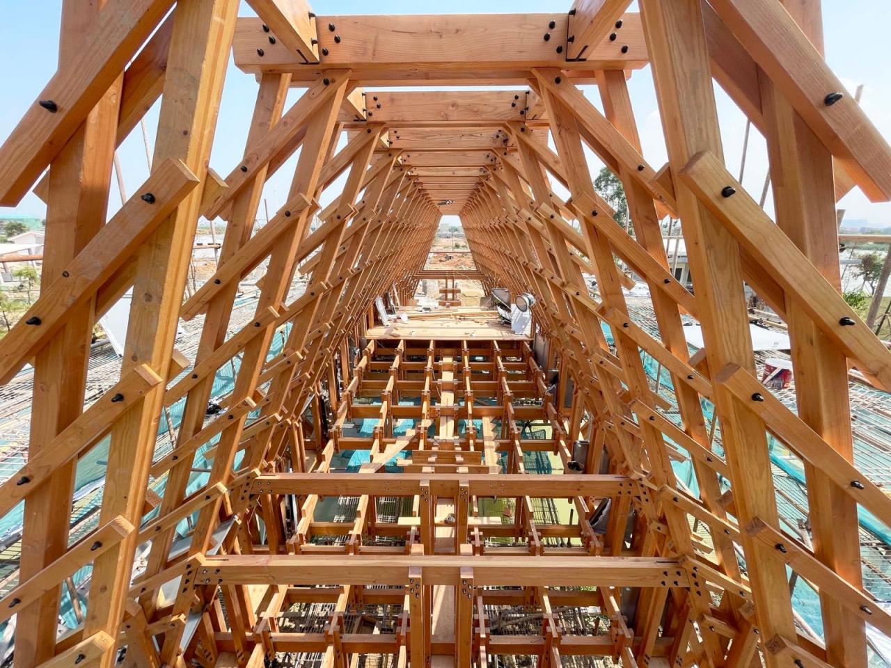 BIM建筑|古劳水乡木桥 / 罗宇杰工作室