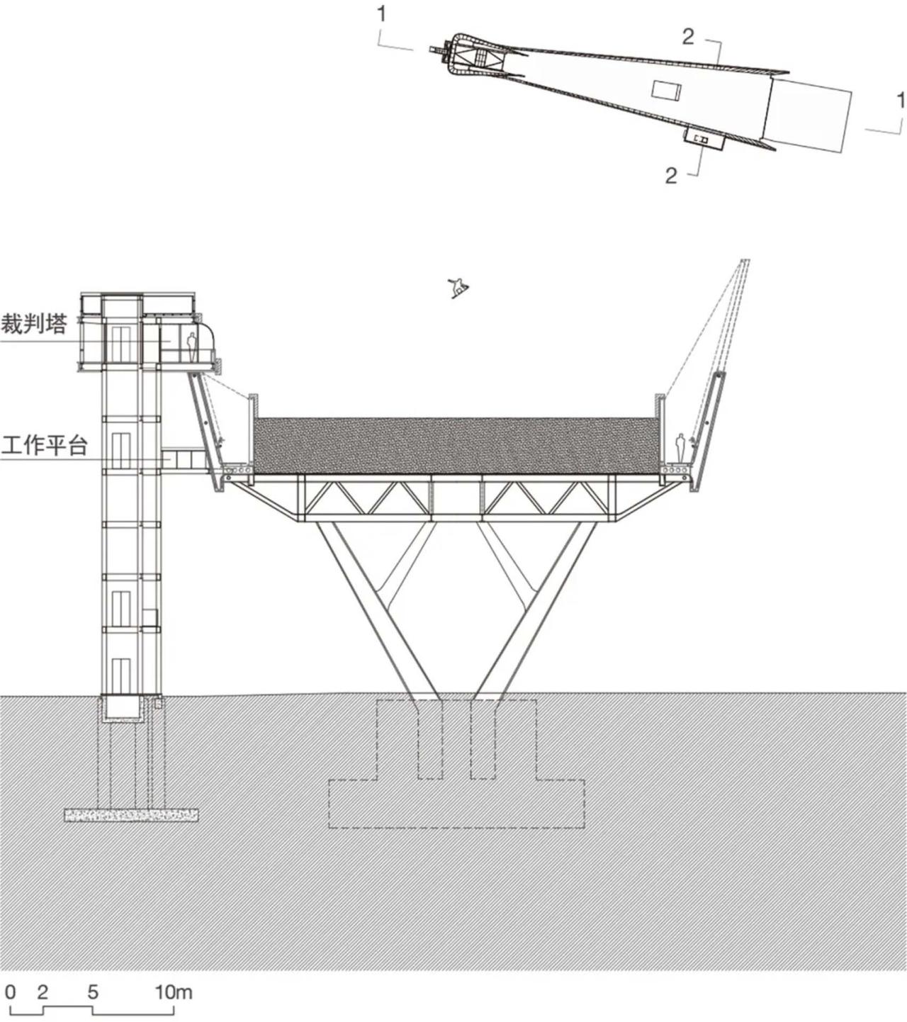 BIM建筑|首钢滑雪大跳台中心 / 清华大学建筑设计研究院