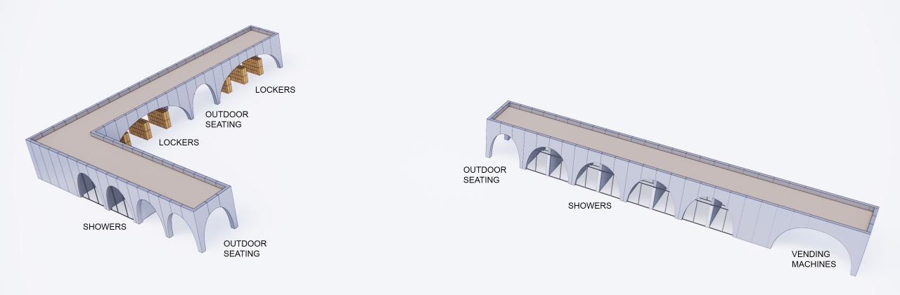 BIM建筑|北京奥林匹克森林公园跑者服务站 / TEMP建筑设计工作室