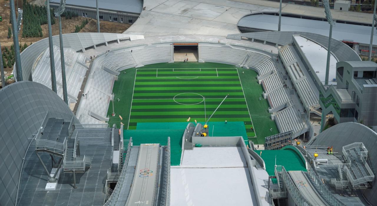 BIM建筑|国家跳台滑雪中心 / THAD 清华大学建筑设计研究院