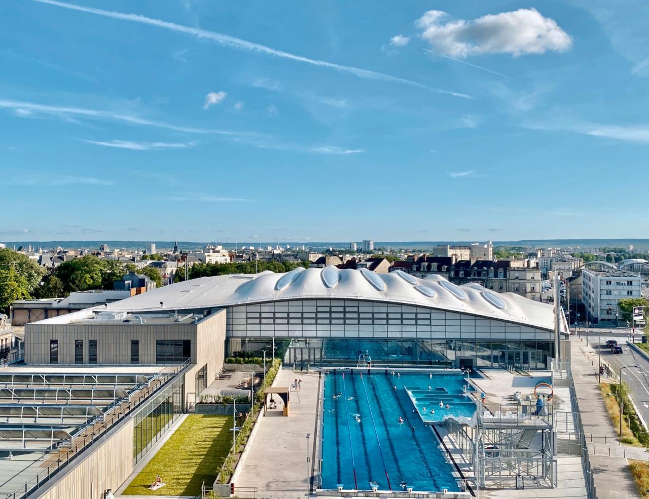 BIM建筑|波浪形屋面，UCPA大兰斯体育场 / Marc Mimram