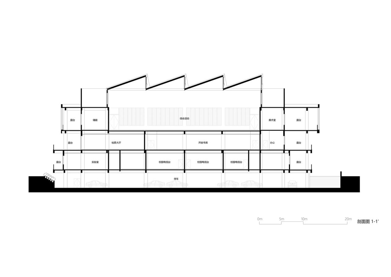 BIM建筑|宜黄一中综合楼 / 以靠建筑