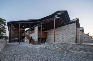 BIM建筑|小伍份村文化礼堂 / 园舍建筑景观-BIM建筑网