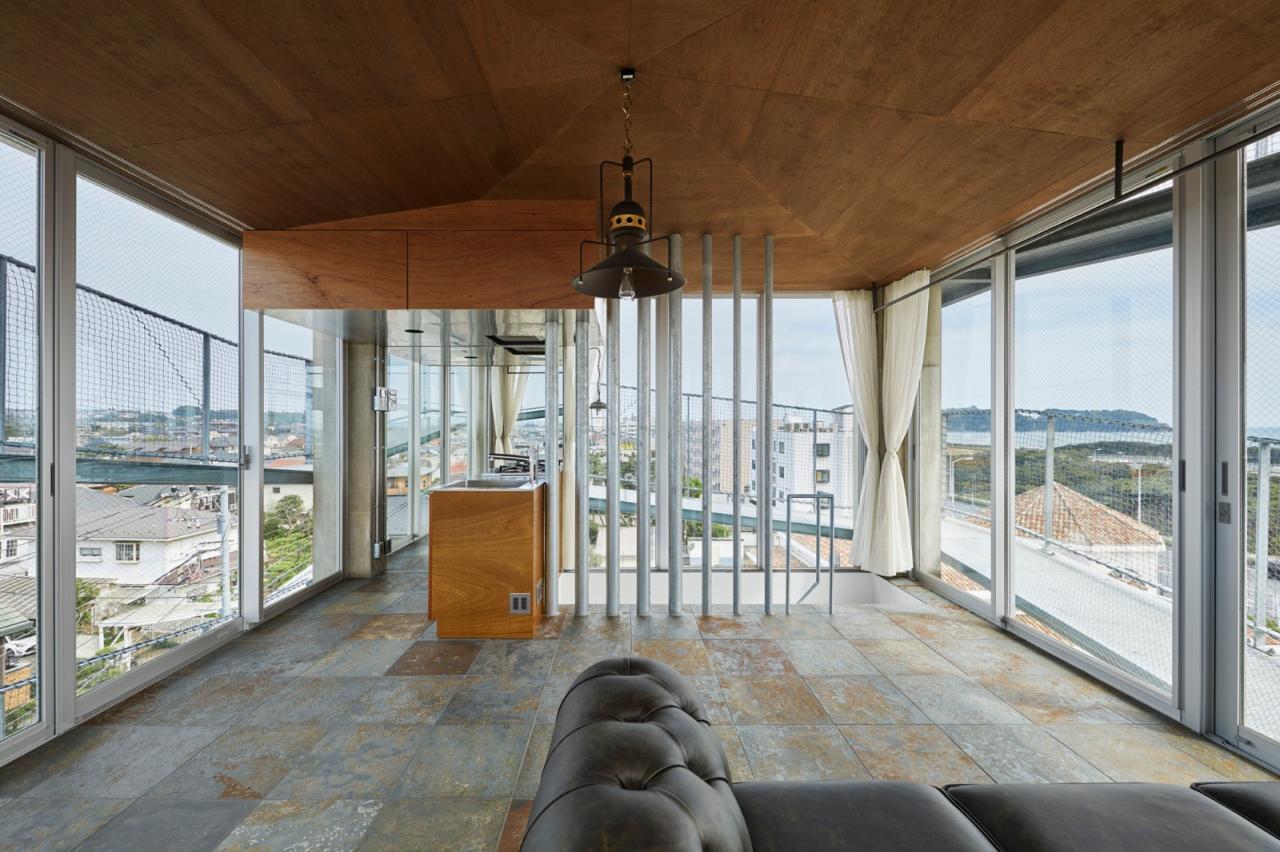 BIM建筑|坡道环绕建筑，鹄沼-Y之家/ KANIUE