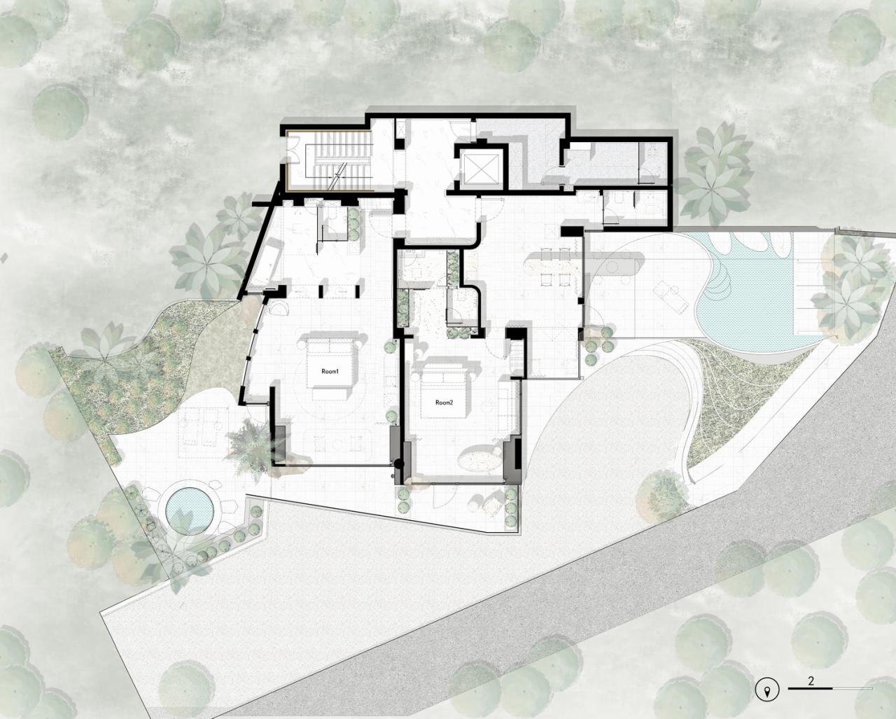BIM建筑|《海的呼吸》大理青绿半山酒店改造设计 / 寻常设计