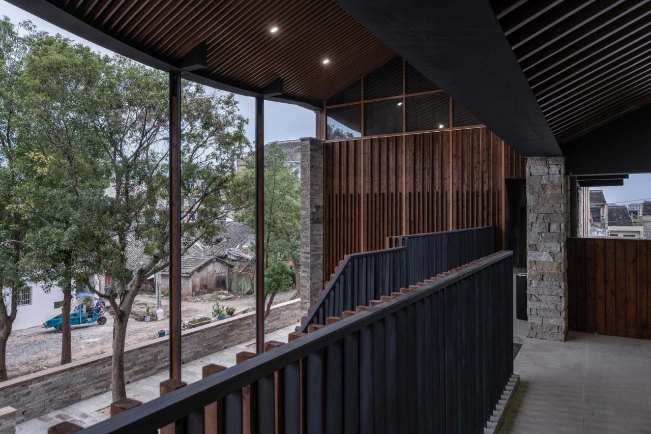 BIM建筑|小伍份村文化礼堂 / 园舍建筑景观