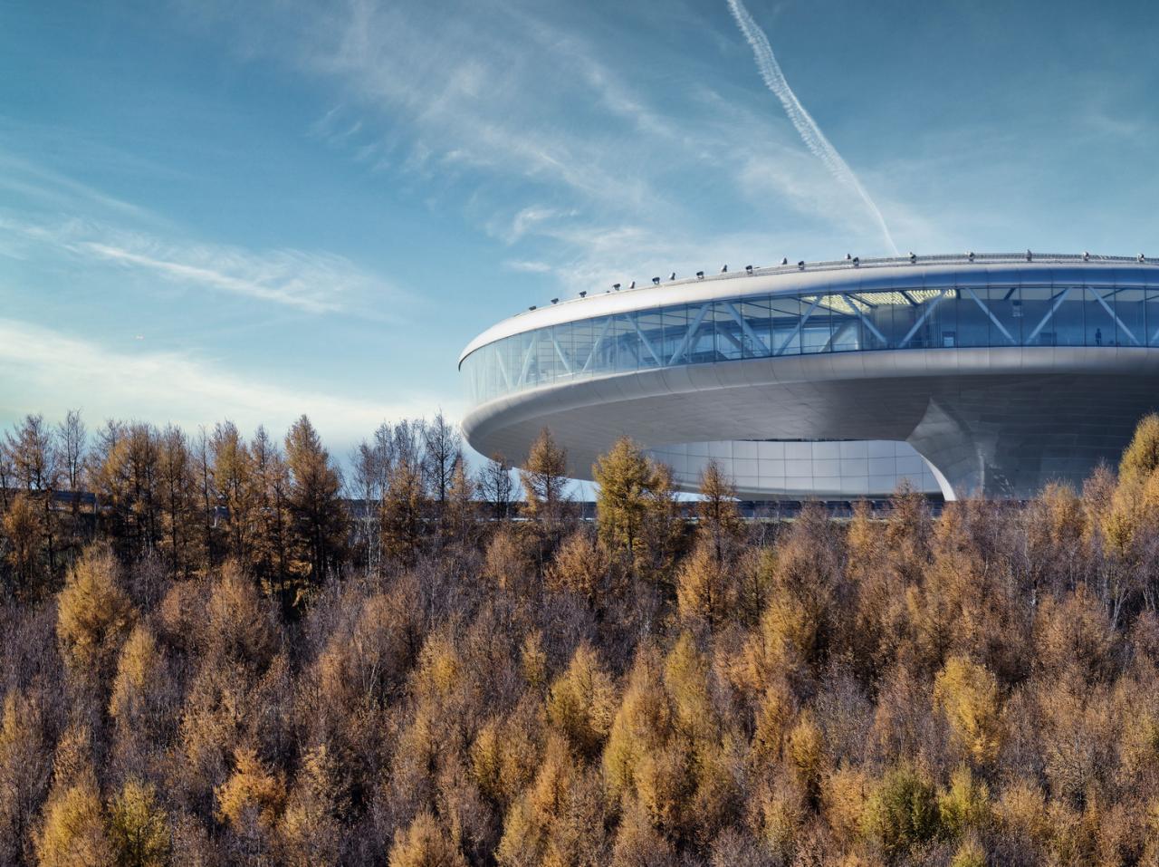 BIM建筑|国家跳台滑雪中心 / THAD 清华大学建筑设计研究院