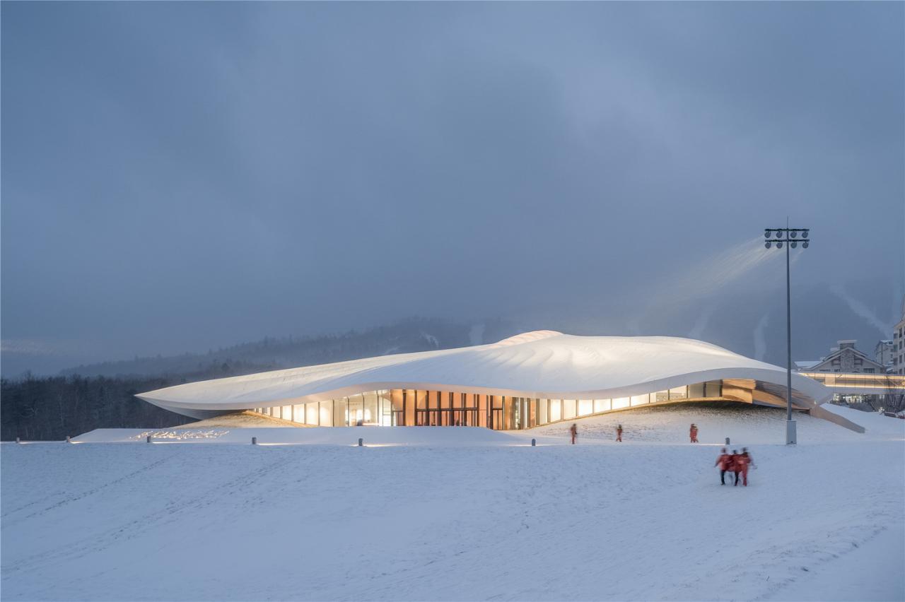 BIM建筑| 雪山下的帐篷 | MAD设计亚布力企业家论坛永久会址建成