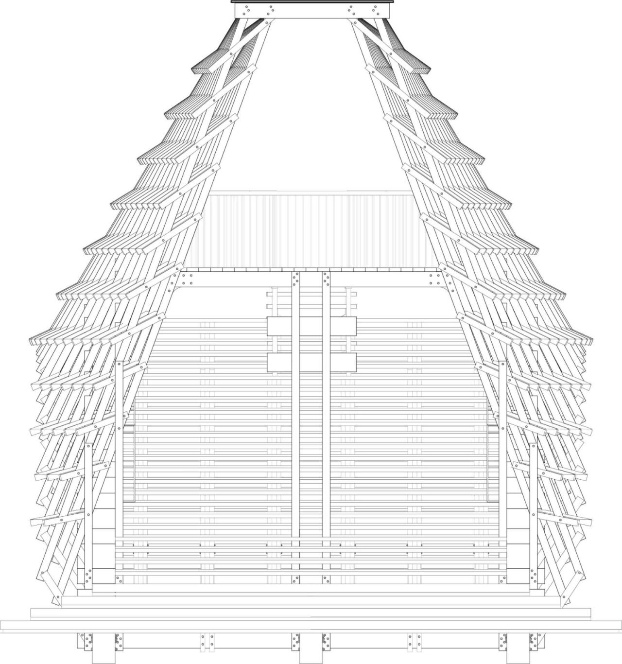 BIM建筑|古劳水乡木桥 / 罗宇杰工作室