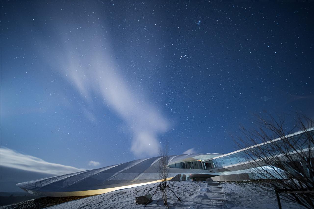 BIM建筑| 雪山下的帐篷 | MAD设计亚布力企业家论坛永久会址建成