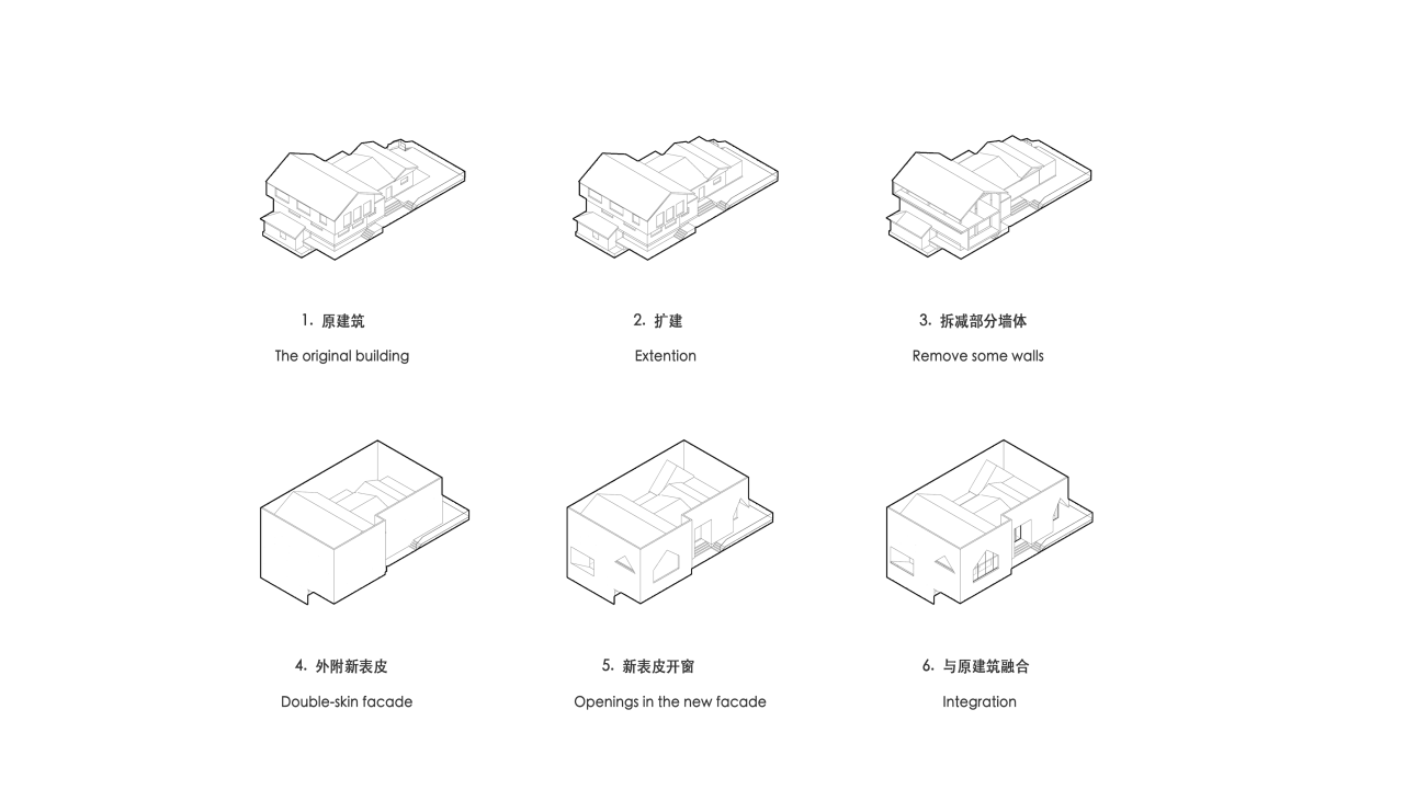 BIM建筑|白马涧龙池景区休闲餐吧 / 平介设计