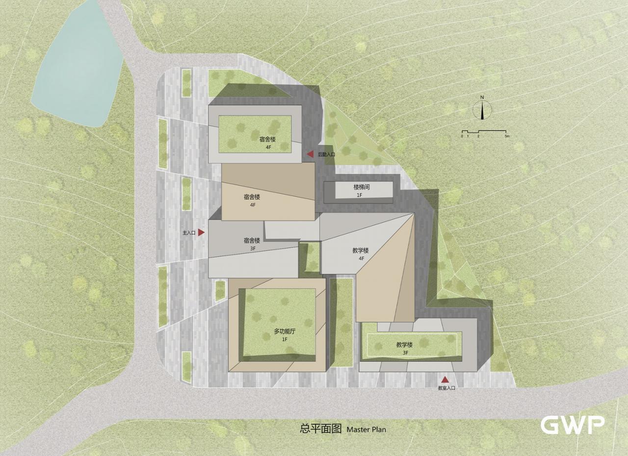 BIM建筑|临风展翼，载梦启航——临安风之谷国际营地 / GWP