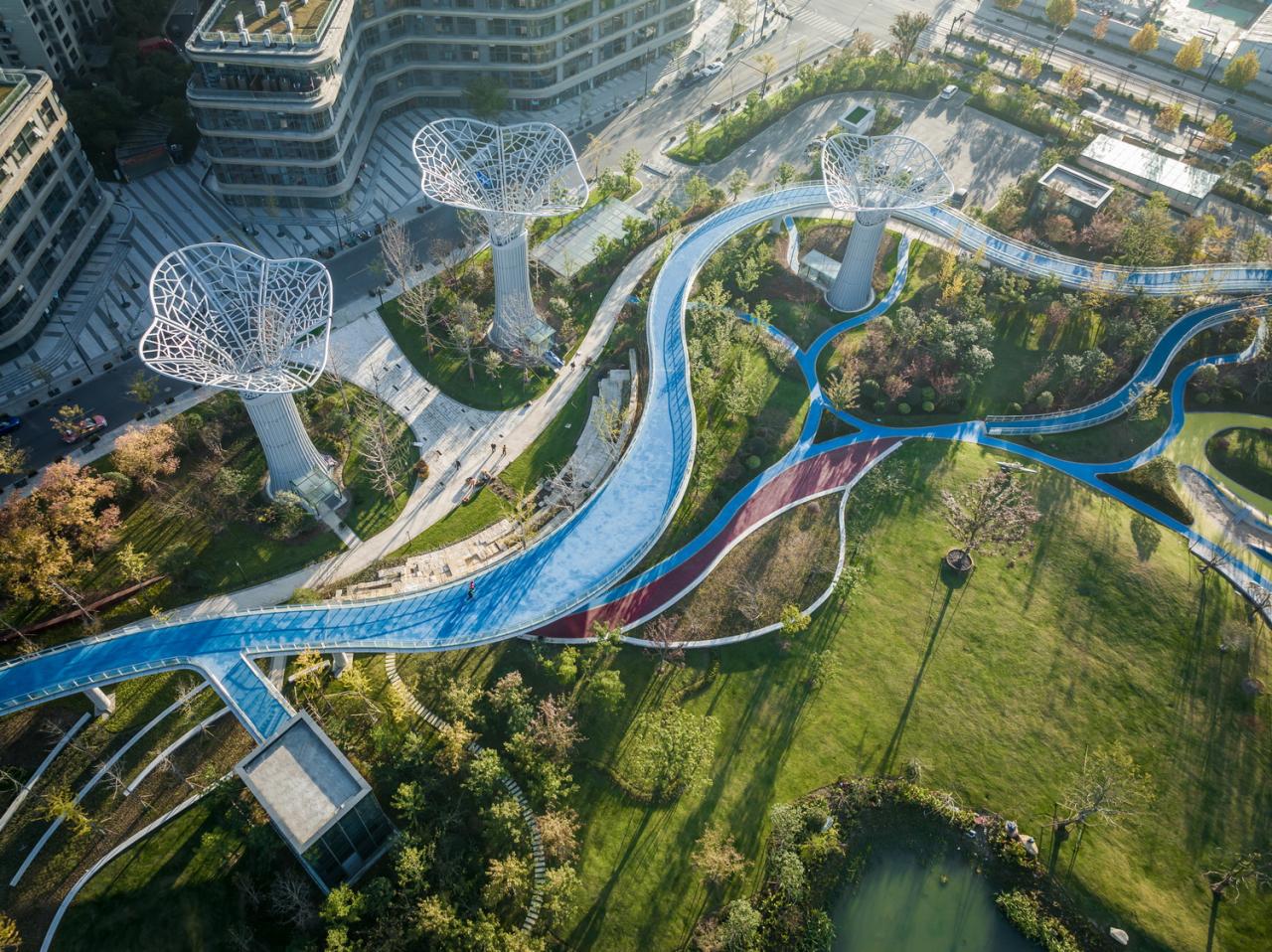 BIM建筑|踏着云朵去奔跑：杭州李宁体育园一期项目 / 柏涛建筑