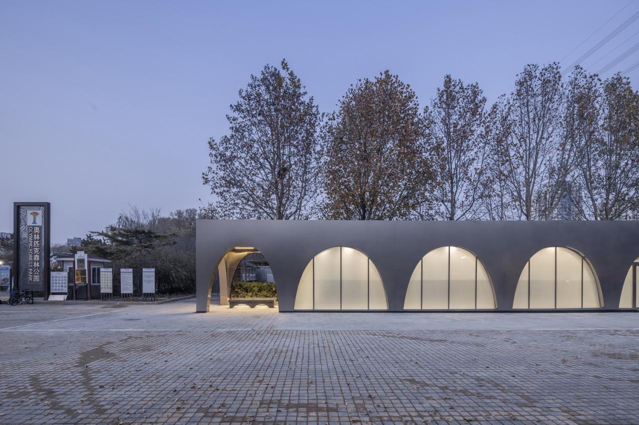 BIM建筑|北京奥林匹克森林公园跑者服务站 / TEMP建筑设计工作室