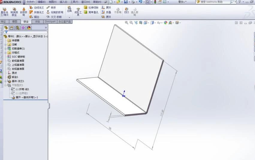 BIM问答|SolidWorks教程：SolidWorks钣金如何自动生成展开尺寸