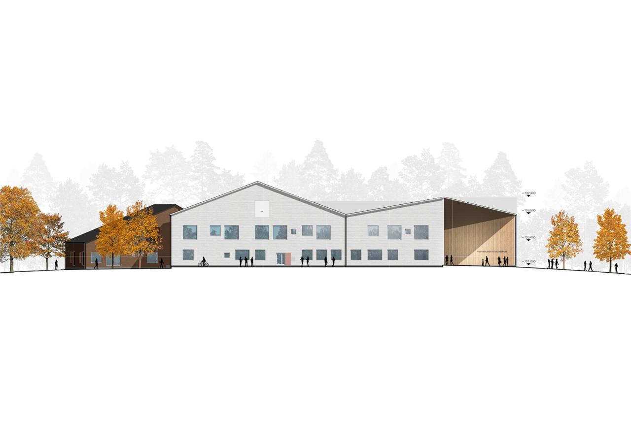 BIM建筑|汉卡萨尔米学校 / Parviainen Architects