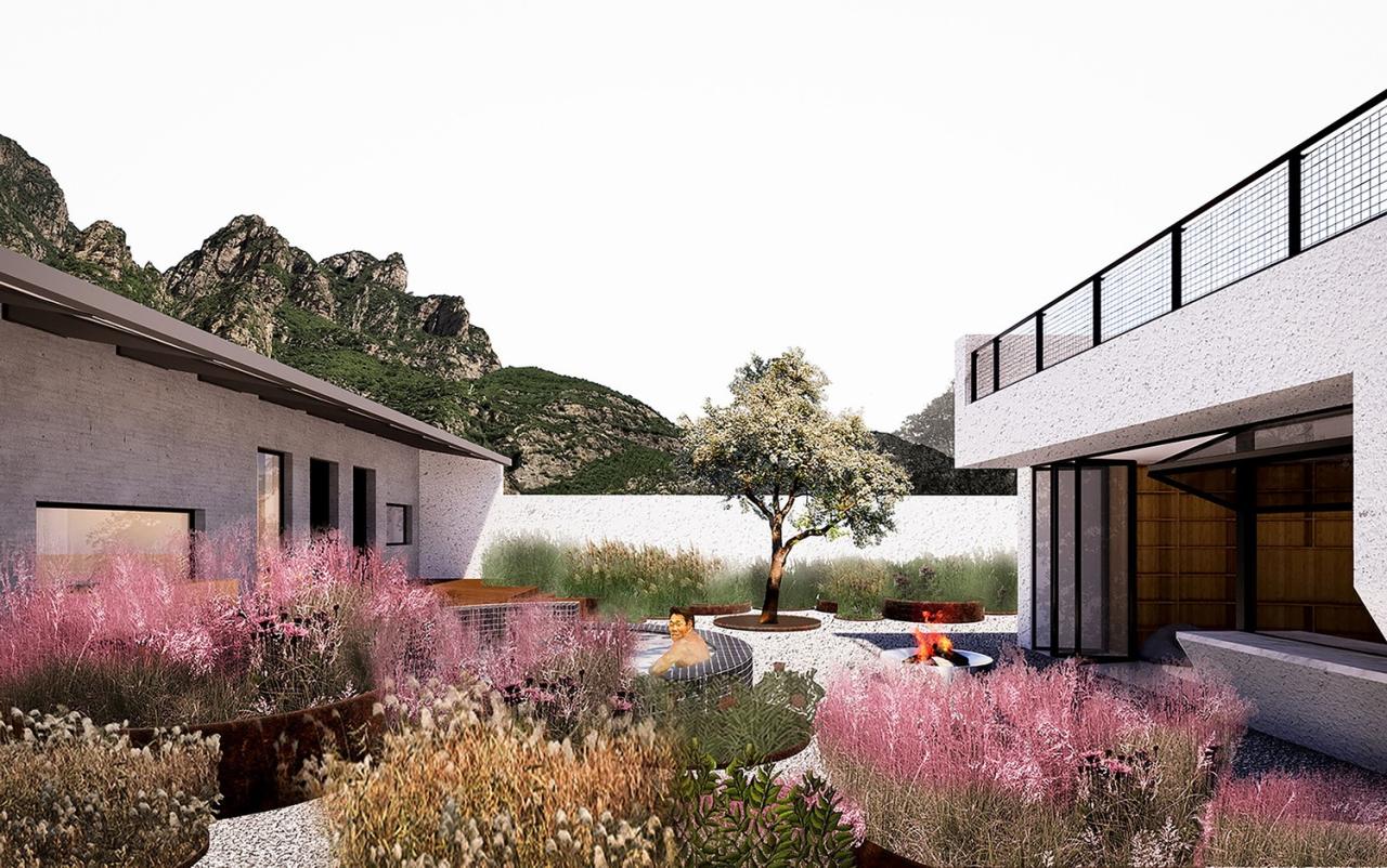 BIM建筑|孪生院子民宿 / 也似建筑