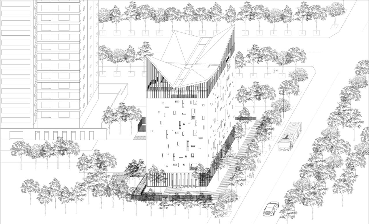 BIM建筑|垂直教堂，淡江教堂 / Behet Bondzio Lin Architekten