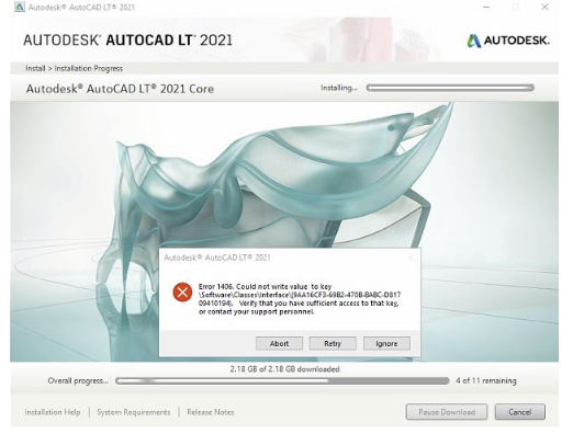 BIM技巧|Autodesk安装失败原因分析：在课程中安装Autodesk软件时出错1406