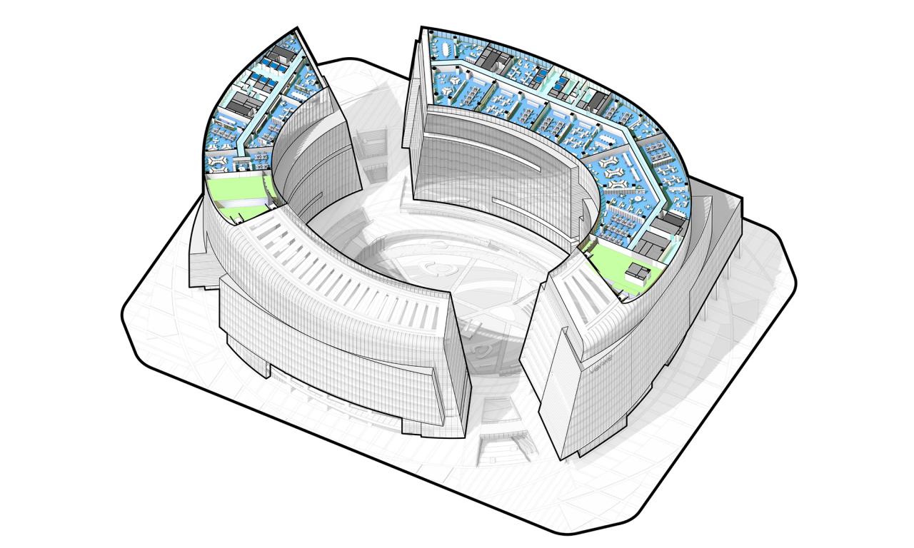 BIM建筑|成都高新万科中心——高新区的城市花园 / Laguarda.Low Architects