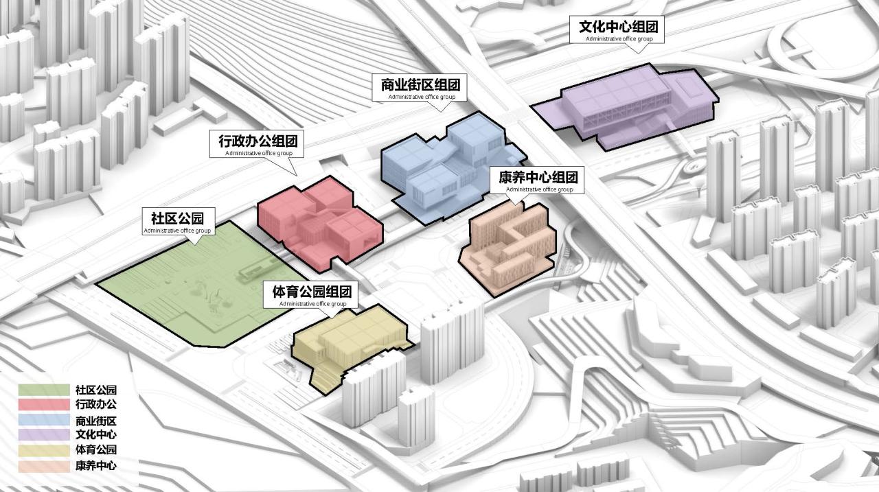 BIM建筑|兰州皋兰社区文体中心 / 一境建筑设计