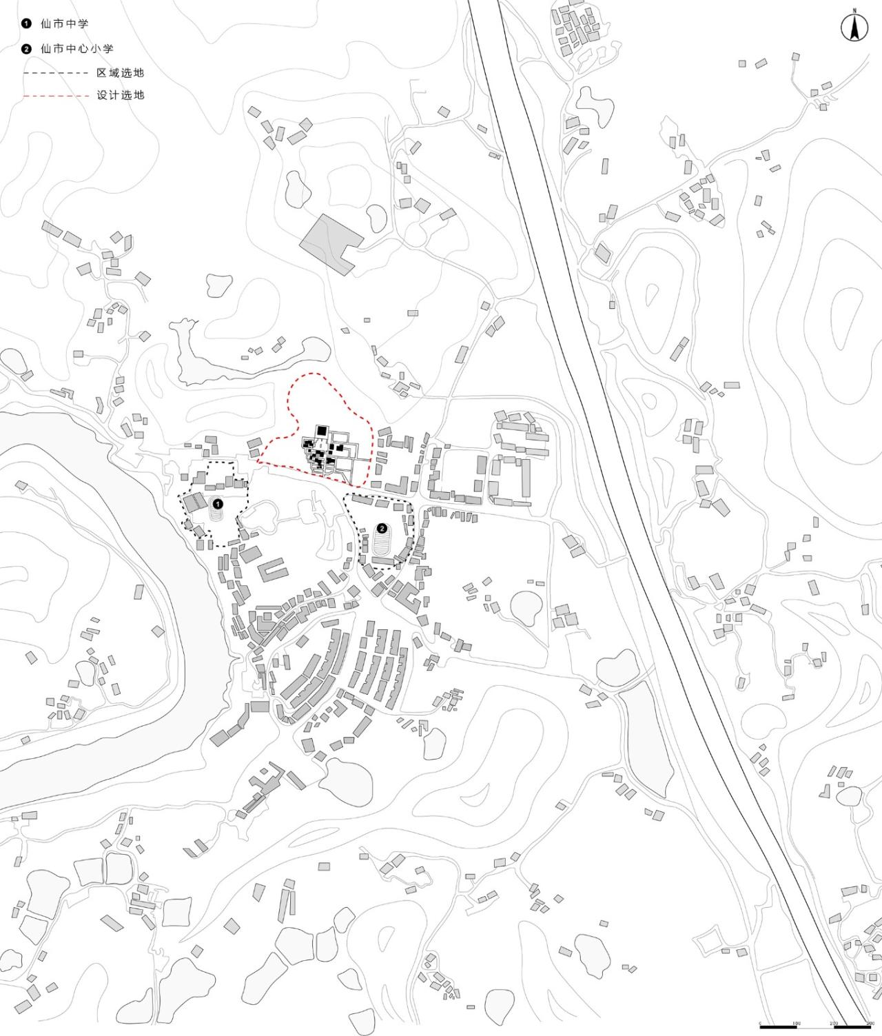 BIM建筑|林河陌影——仙市古镇活动综合体方案设计 / 外行建筑