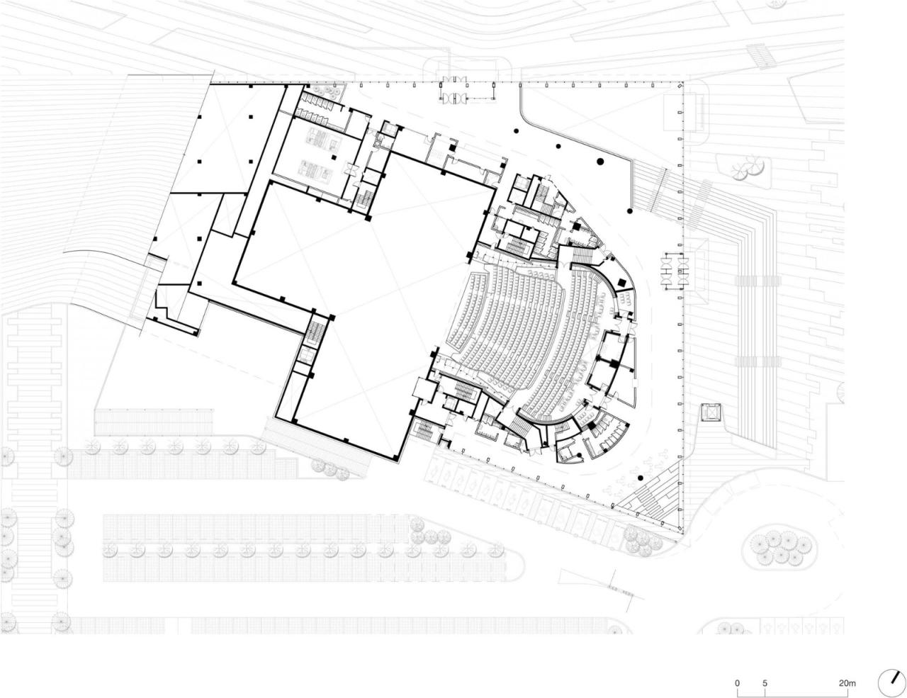 BIM建筑|掀起大地，世宗文化艺术会馆 / Designcamp Moonpark dmp