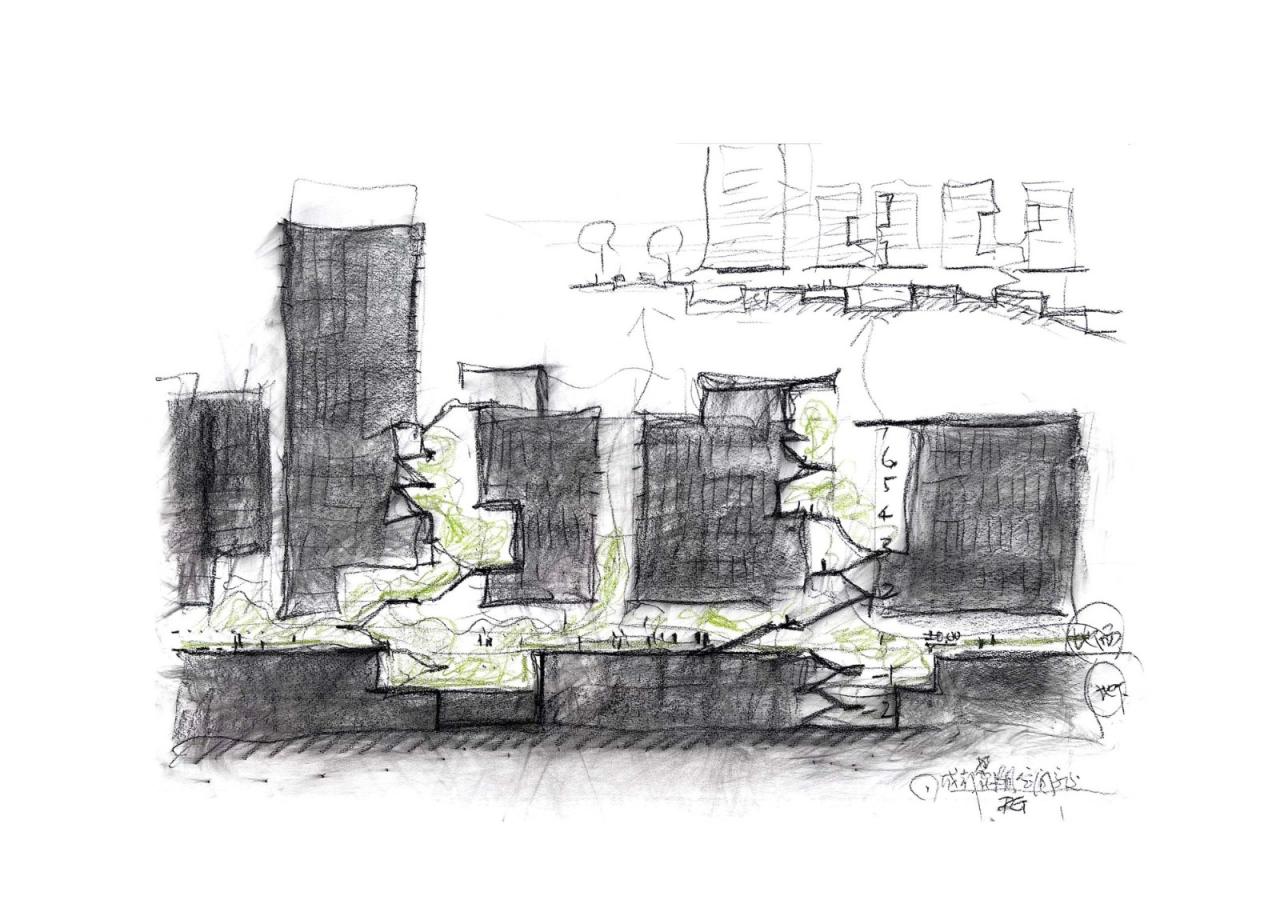 BIM建筑|成都麓湖漂浮总部办公楼 / 直向建筑