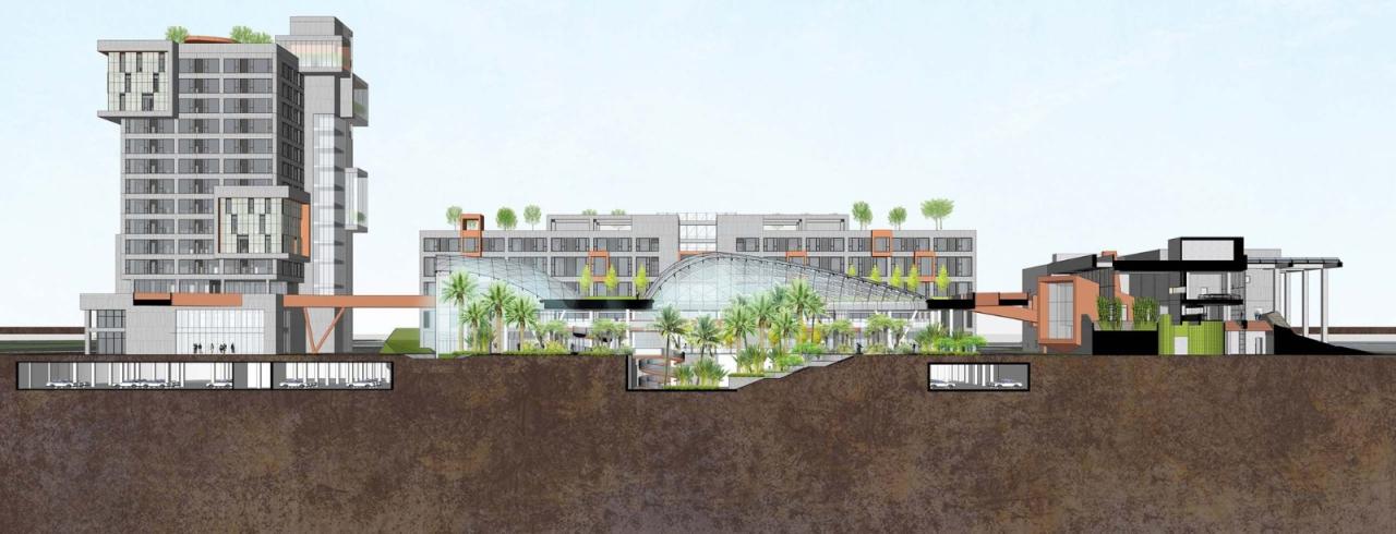 BIM建筑|白沙岛金融生态小镇社区中心 / URBANUS都市实践