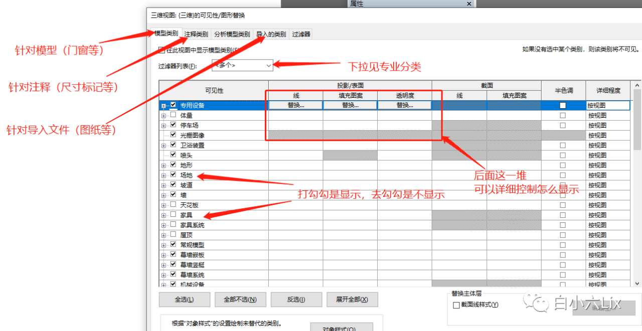 BIM技巧|Revit模型图元为什么会不可见？Revit里图元不可见的11种可能