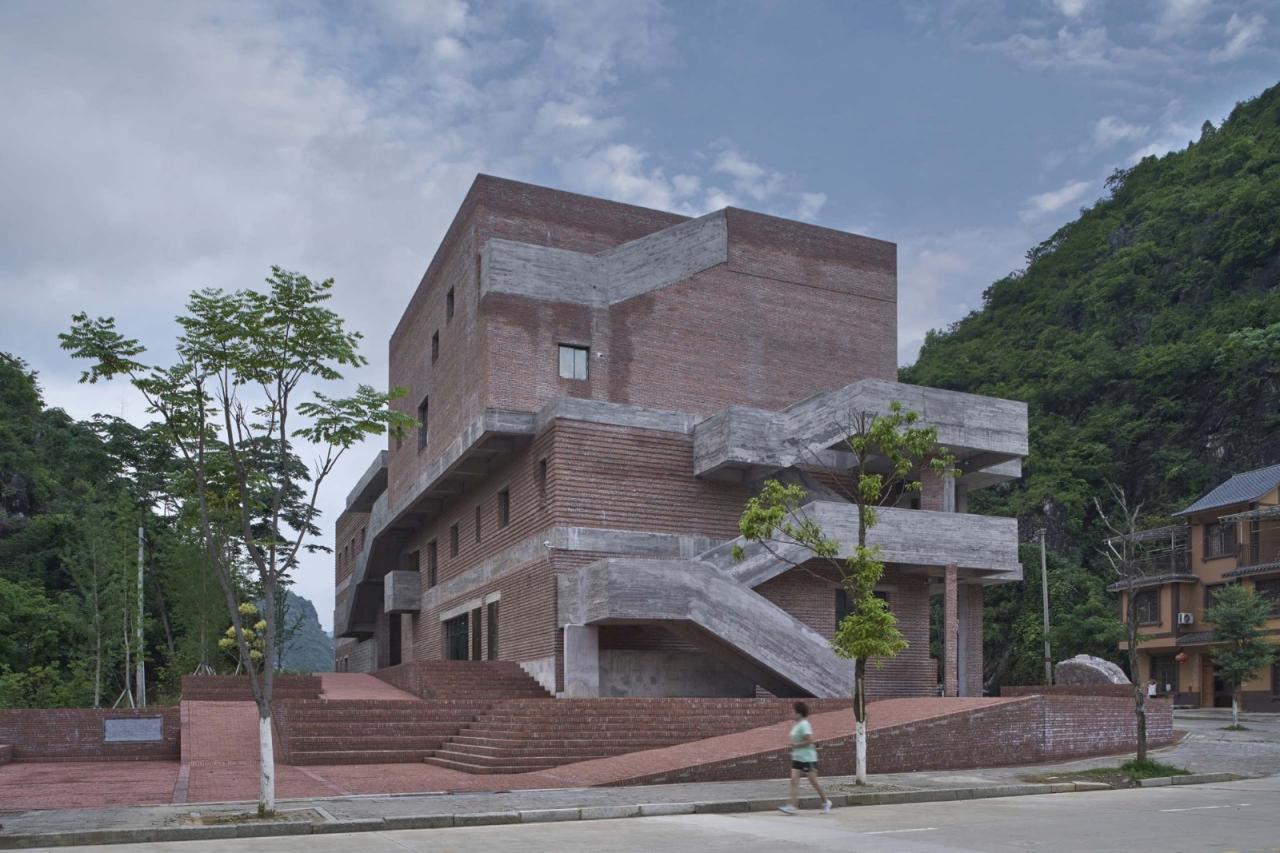 BIM建筑|江华瑶族水口镇如意村文化服务中心及特色工坊 / 地方工作室