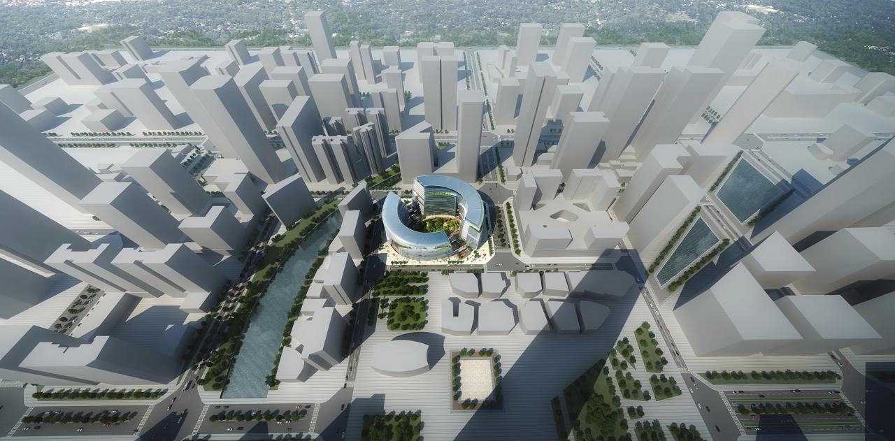 BIM建筑|成都高新万科中心——高新区的城市花园 / Laguarda.Low Architects