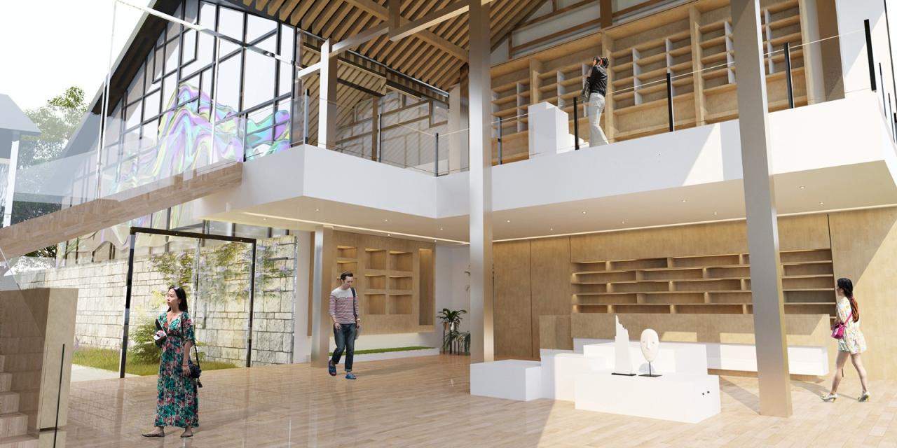 BIM建筑|林河陌影——仙市古镇活动综合体方案设计 / 外行建筑