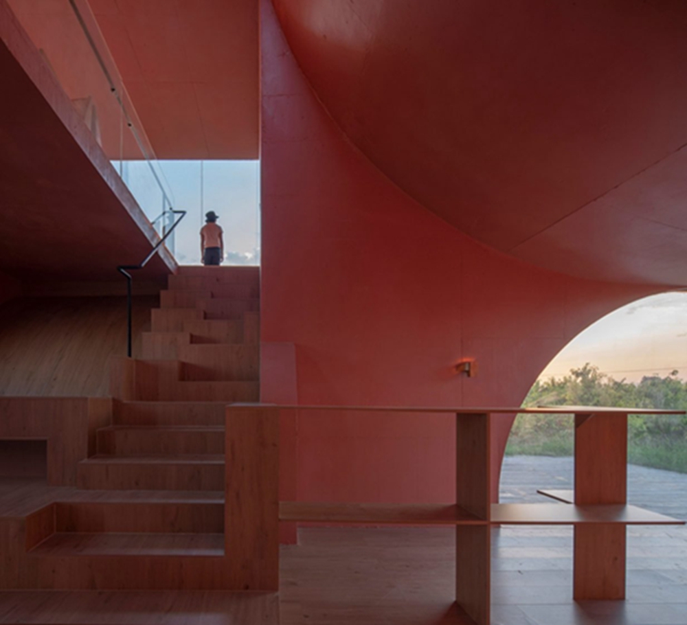 BIM建筑|席工作室在农村设计红色小屋