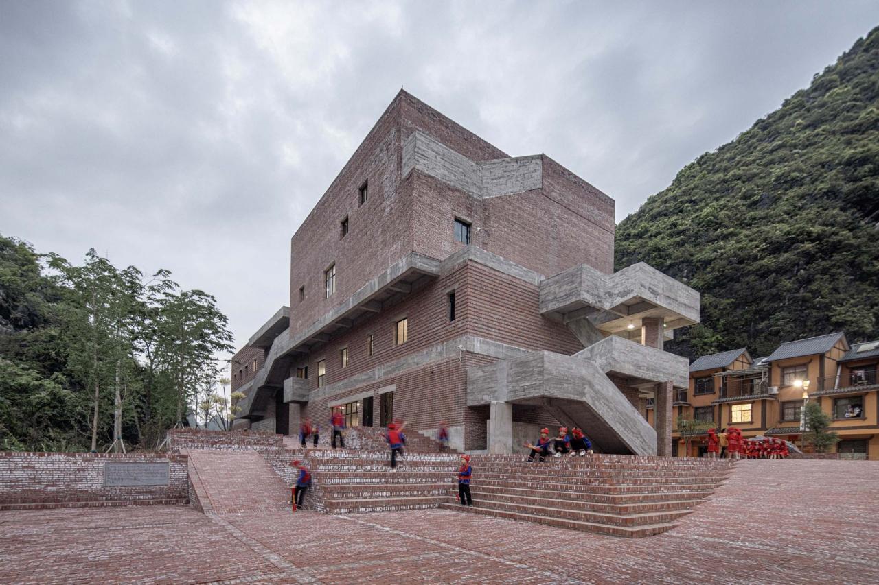 BIM建筑|江华瑶族水口镇如意村文化服务中心及特色工坊 / 地方工作室