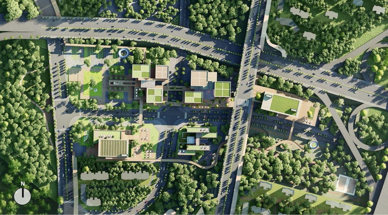 BIM建筑|兰州皋兰社区文体中心 / 一境建筑设计