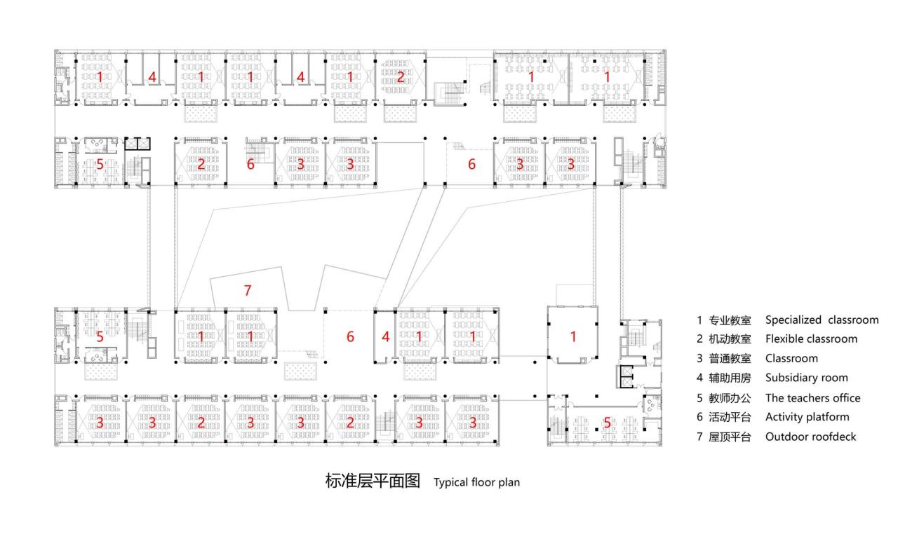 BIM建筑|深圳市龙华区行知中学 / 筑博设计-联合公设