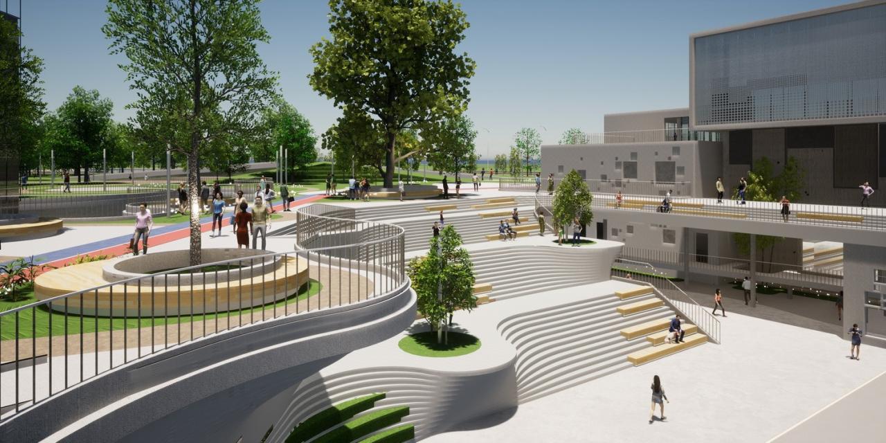 BIM建筑|“聚能浮云”设计功能与景观并存 绿色公共空间连接小区互动 吕元祥建筑师事务所广州番禺广场变电站设计方案获胜